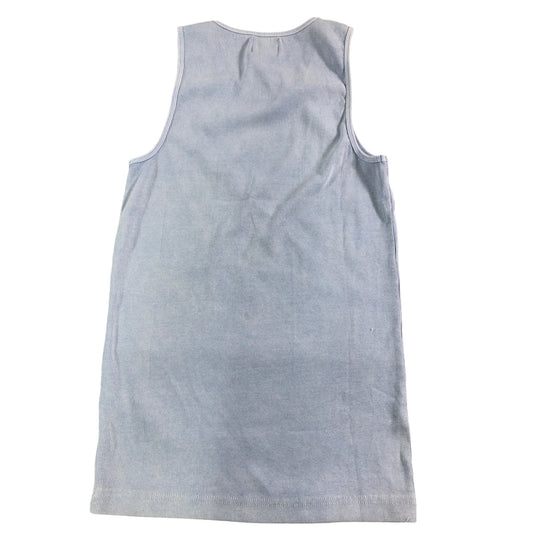 Tank Top Men's Light Blue Ribbed Cotton Size S Casual Summer Wear