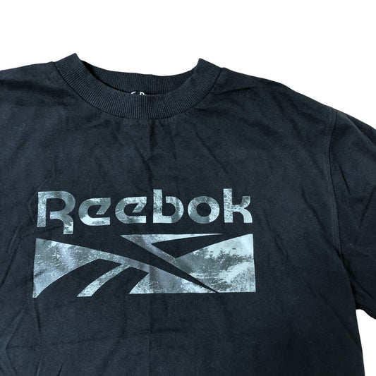 Reebok Black T-Shirt 12-13 Years Boys Classic Logo Casual Top