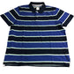 Branded Polo Shirt XXL Mens Blue Navy Striped Casual Cotton Top