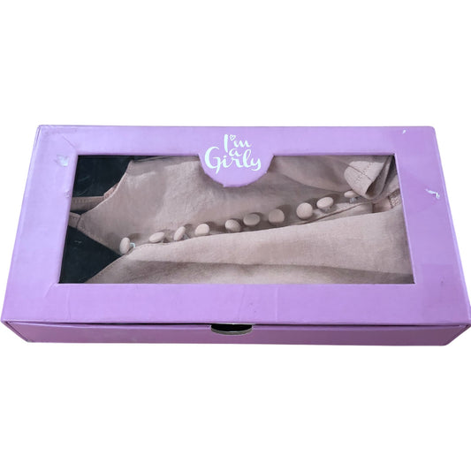 I'm A Girly Doll Dress Set Beige Spaghetti Strap Buttons Outfit For Dolls