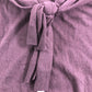 Branded Purple Scarf Detail Knitted Top - Size 8-10