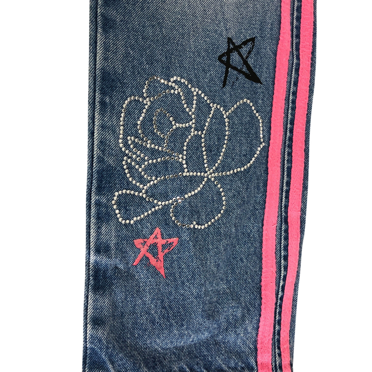 River Island Straight Jeans 8Yrs Girls Mid Rise Love Print Denim
