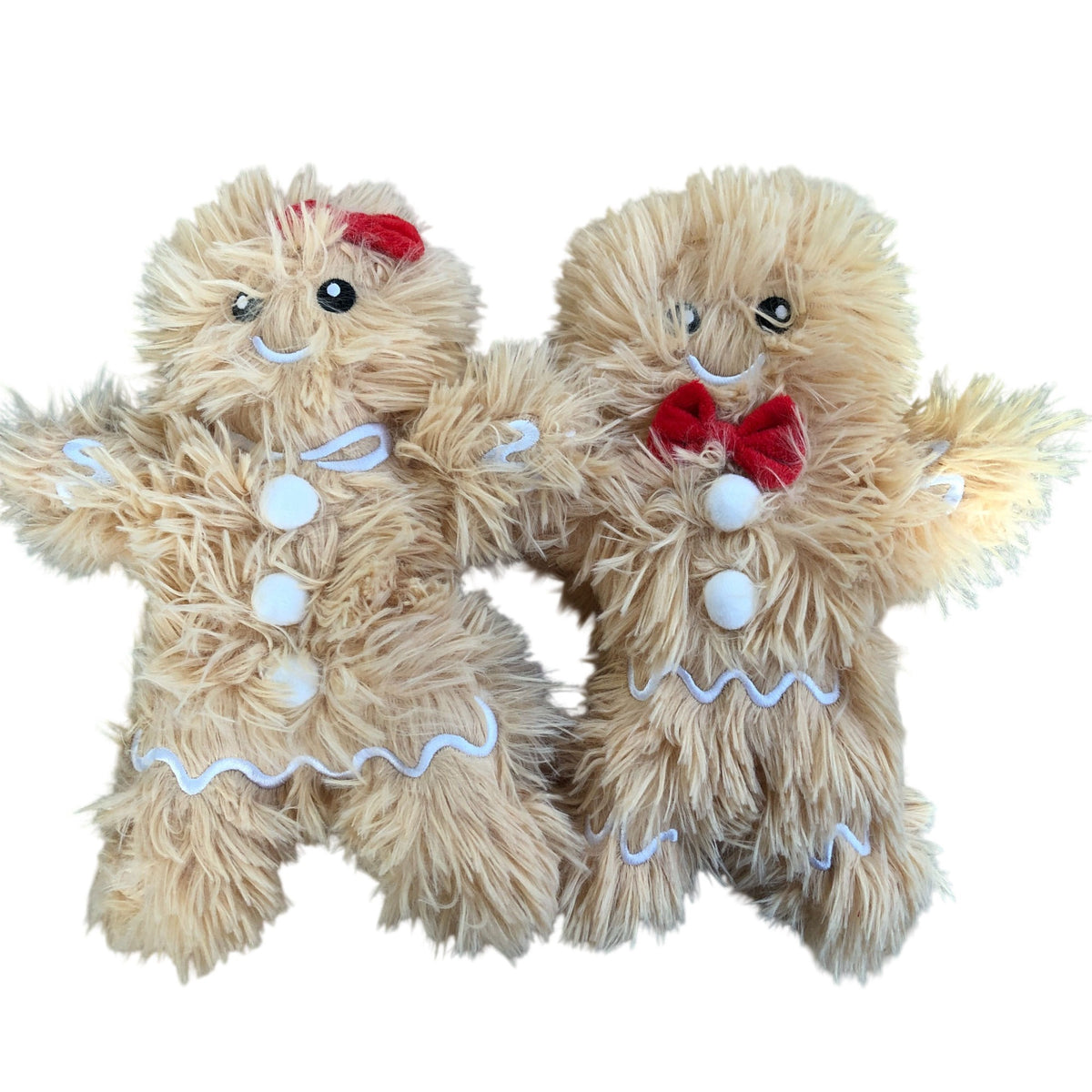 Gingerbread Soft Toy Set Cute Plush Toys for Dogs 12"