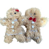 Gingerbread Soft Toy Set Cute Plush Toys for Dogs 12"