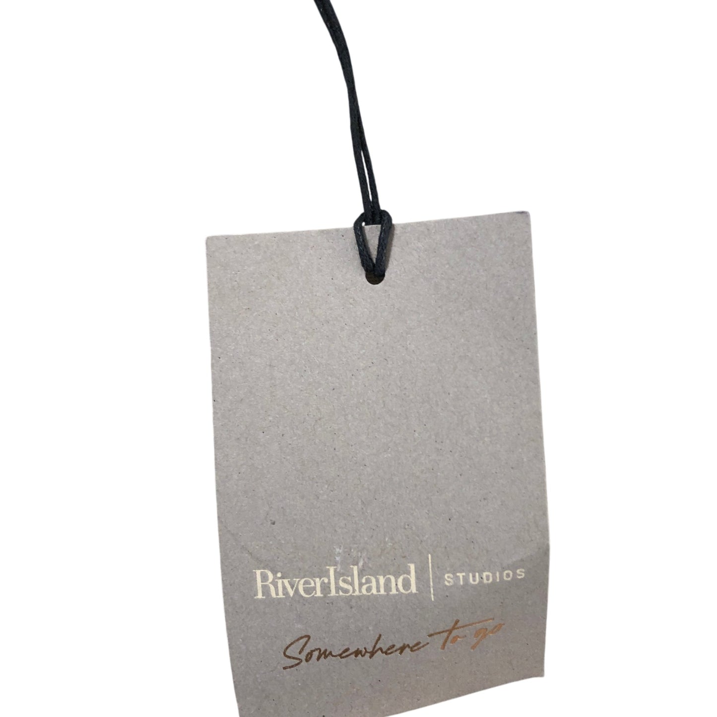 River Island Snakeskin Trousers UK8 Women's Cream Stretch Fabric Fashion