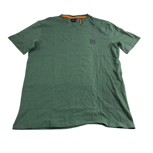 Hugo Boss T-Shirt XL Men's Green Cotton Casual Tee Short Sleeves