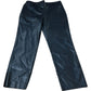 Black Faux Leather Trousers Women's Slim Fit Stylish Design UK14