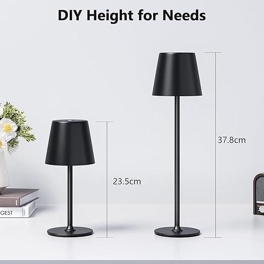 UPXNBOR Table Lamp Touch Control Rechargeable 3 Way Dimmable Warm Cozy