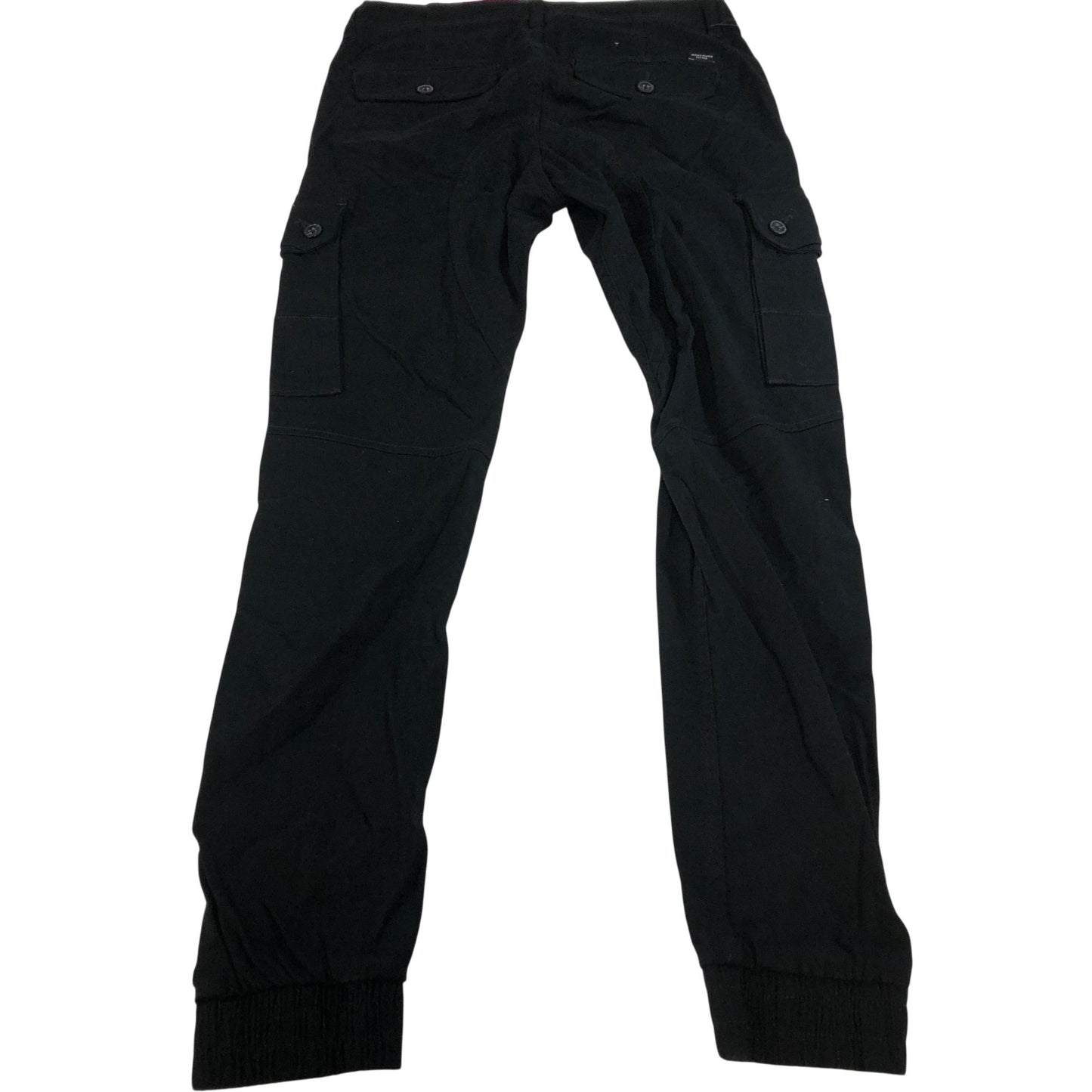 Jack & Jones Cargo Trousers Men's Black Cotton Blend Pants W28 32L