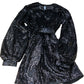 Black Sequinned Dress UK Size 18 Women's Evening Wear With Belt