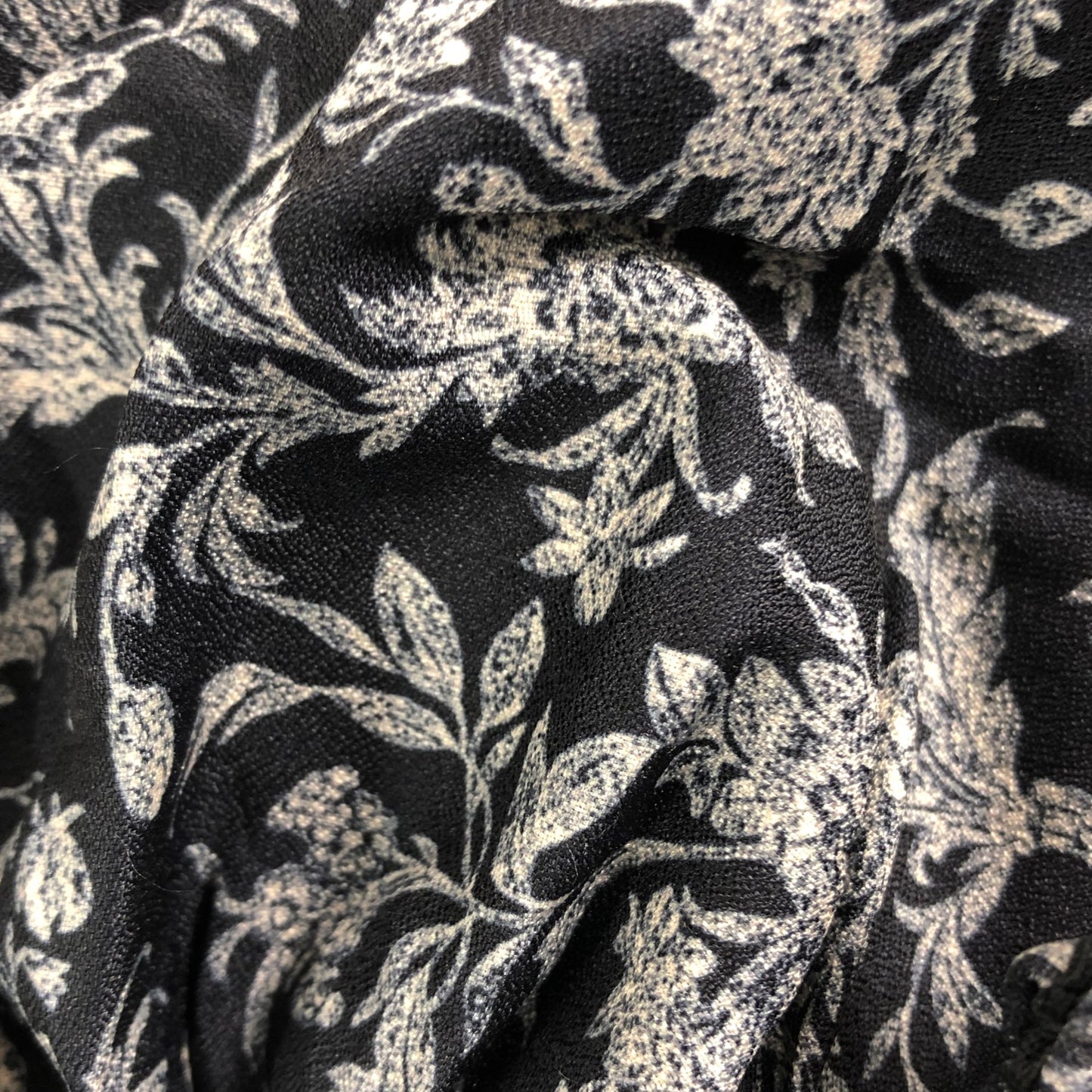 Vintage Floral Midi Dress UK14 Women's Floral Print Long Sleeve Casual Dress