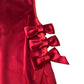 River Island Red Satin Dress with Bow Details Size 12