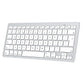 Omoton KB066 Wireless Keyboard Compact Design Bluetooth Connection Silver