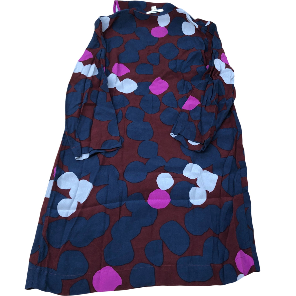 Women's Viscose Dress UK 6 Long Sleeve Multicoloured