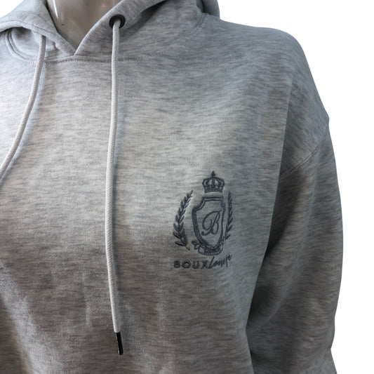 Boux Avenue Grey Mall Mix Hoodie Women's Comfortable Casual Pullover UK 12