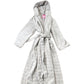 The White Company Hooded Bath Robe Women's Soft Grey Comfort Cotton Size 6