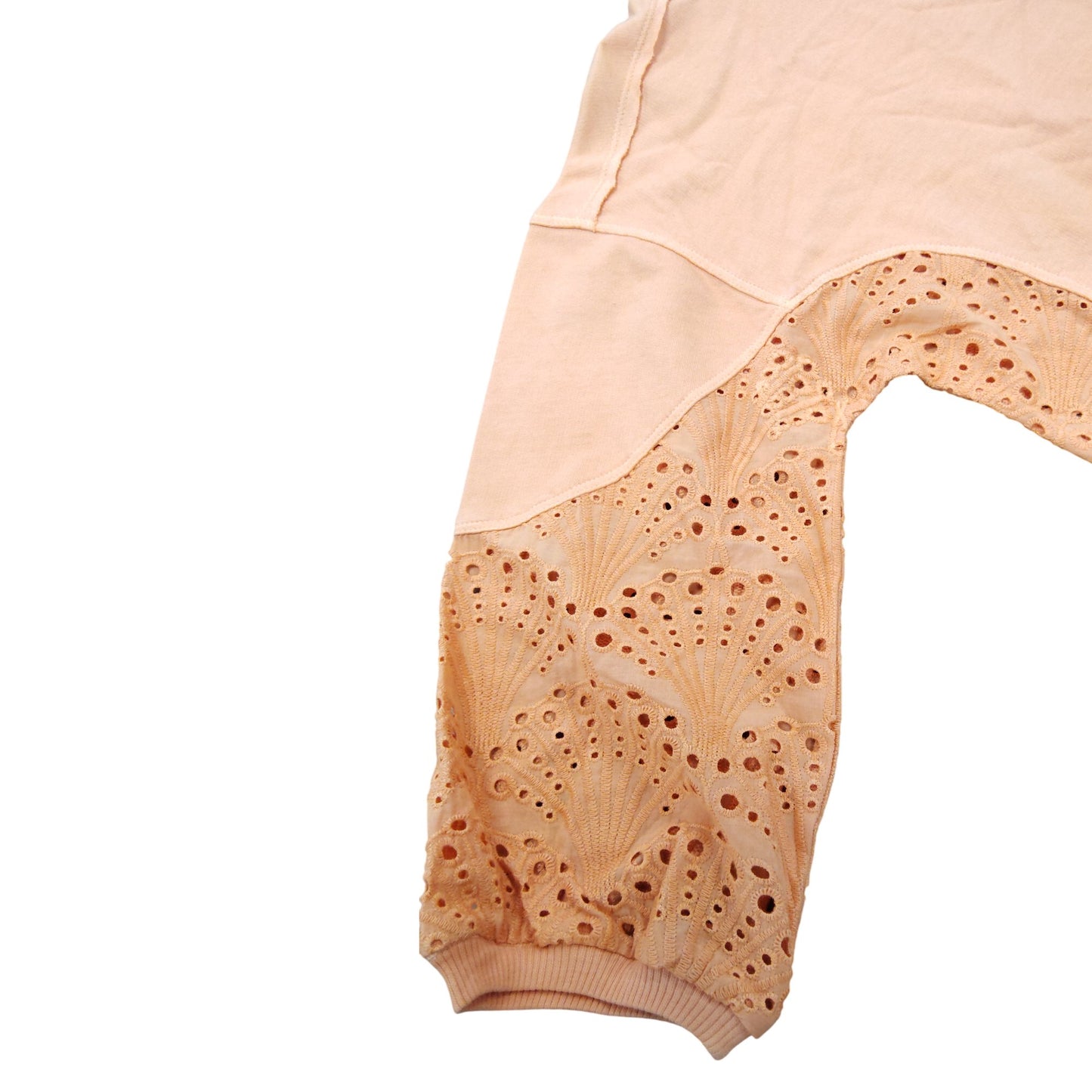 River Island Girls Outfit Set Age 5 6 Years Peach Embroidered Shorts Top