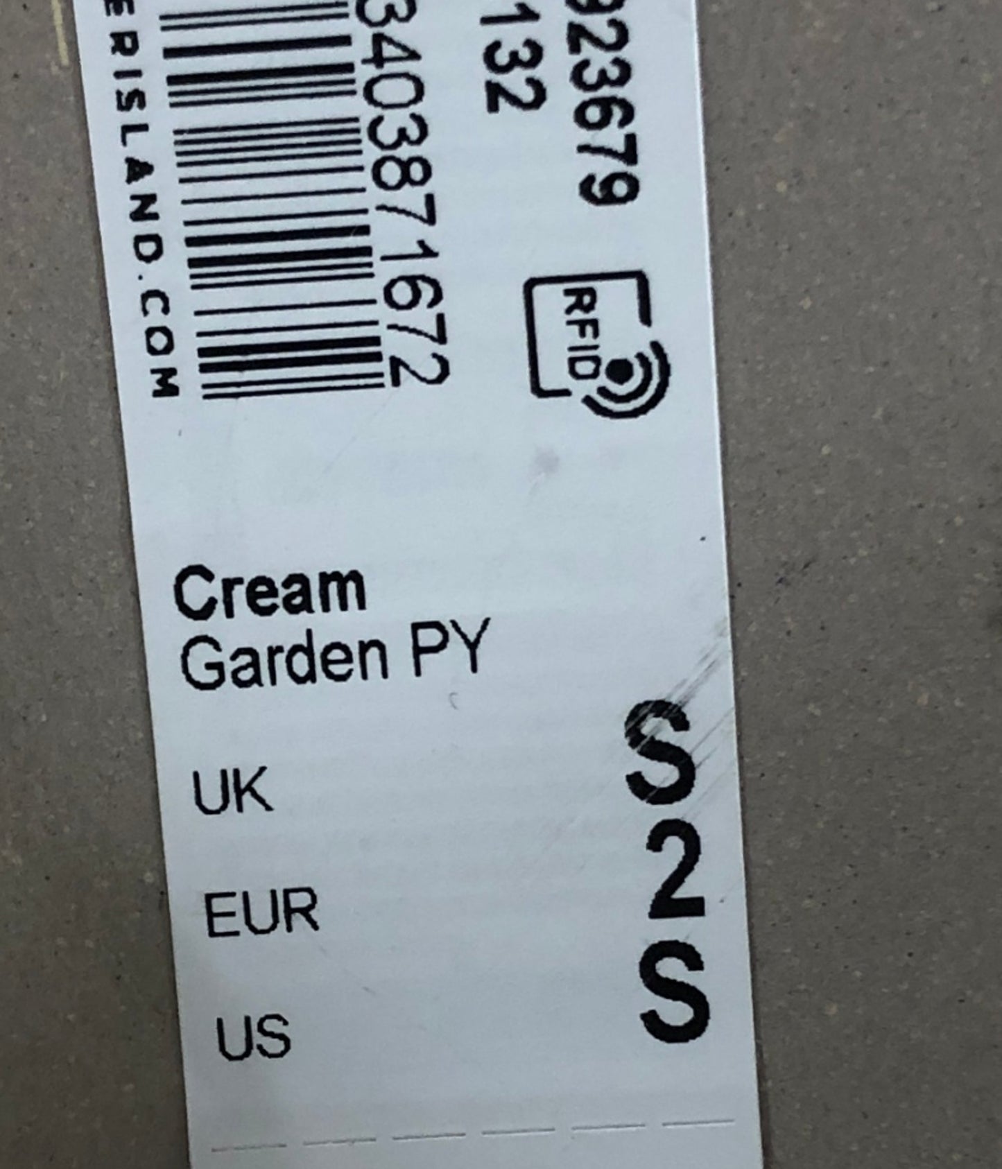 River Island Cream Garden PY Crop Top UK S Women's Polka Dot Ruffle Design