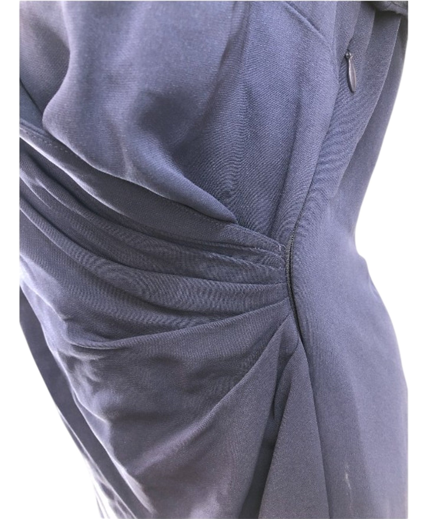 Branded Navy Blue Wrap Dress Women's UK12 Smart Casual Short Sleeve Elegant