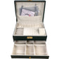 Jewellery Box Dark Green Organiser For Rings Necklaces Bracelets