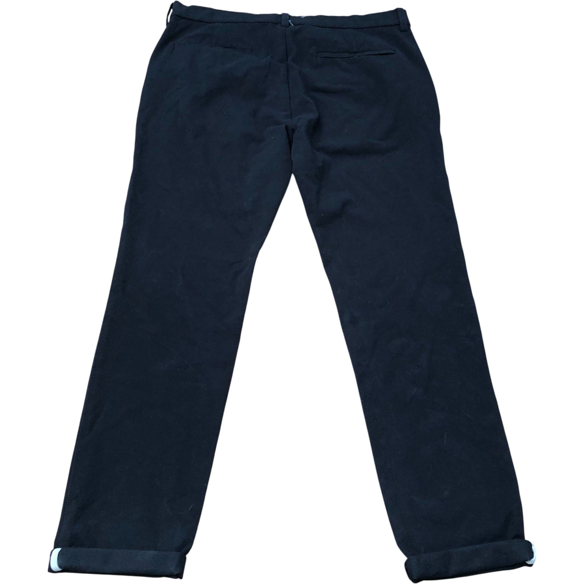 Black Four Way Stretch Skinny Fit Trousers 34x31