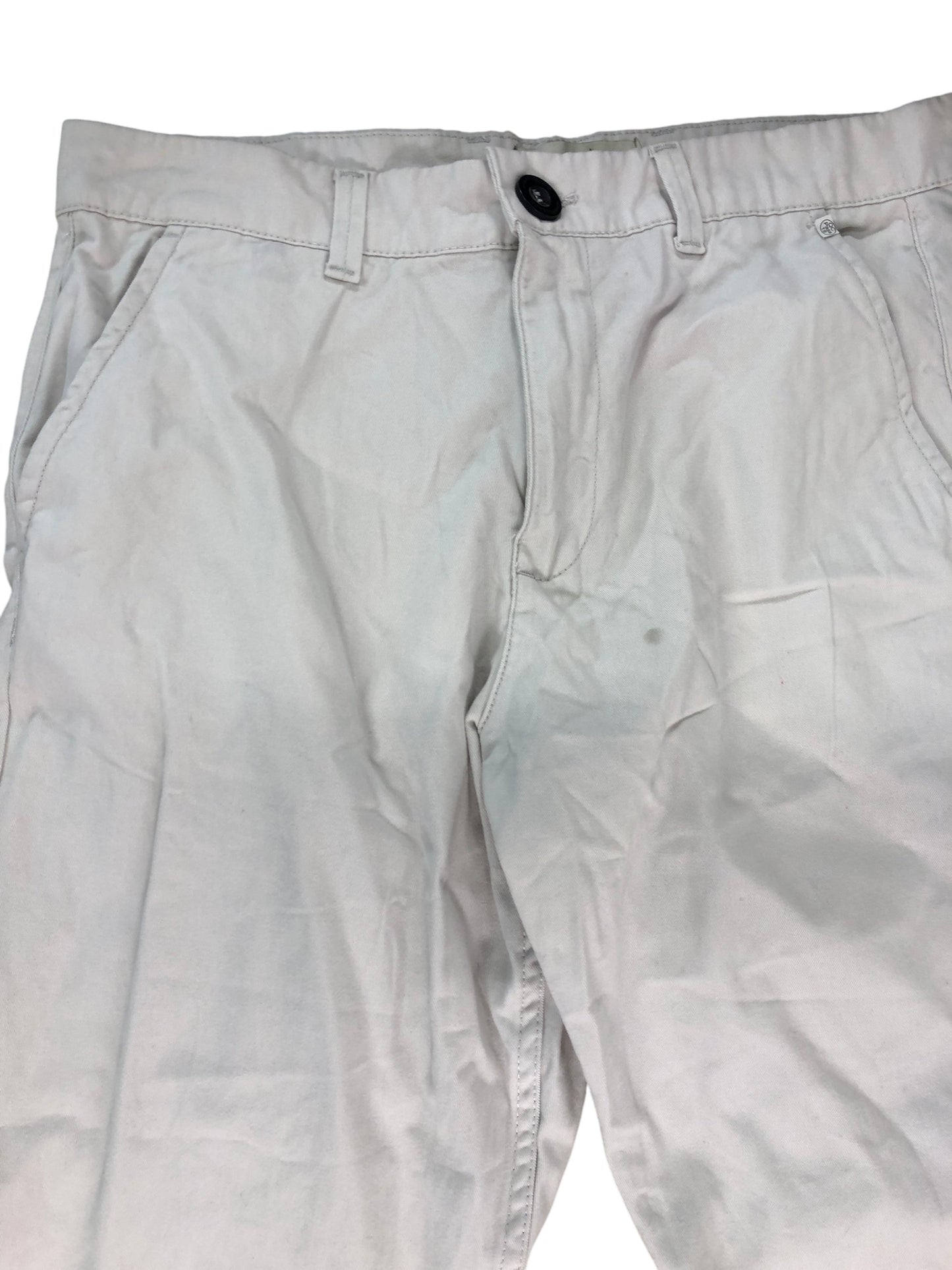 AVANT GARDE White Chinos W30 Men's Cotton Trousers Slim Fit 100% Cotton