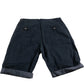 Fluid Chino Shorts Men's Navy Blue Casual Cotton Summer Wear Medium