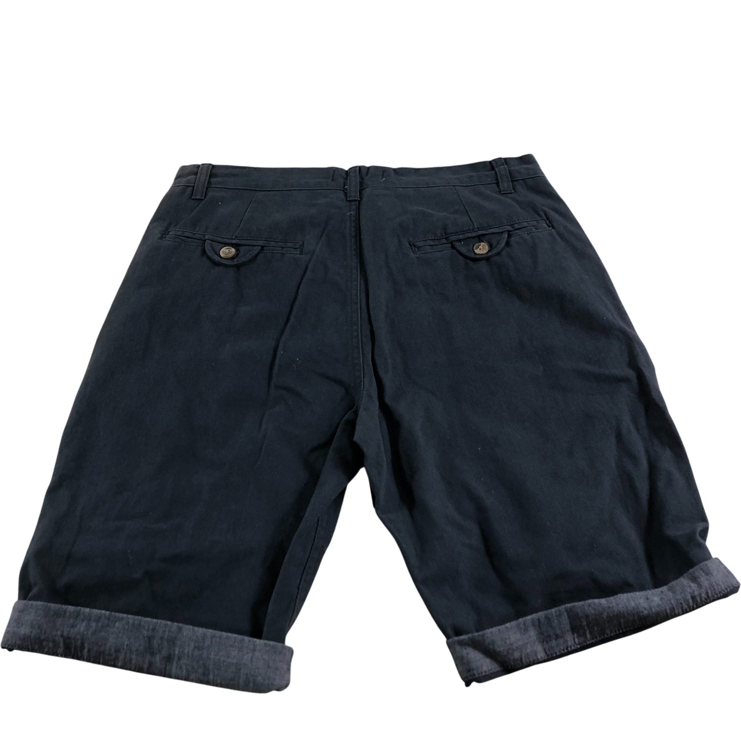 Fluid Chino Shorts Men's Navy Blue Casual Cotton Summer Wear Medium