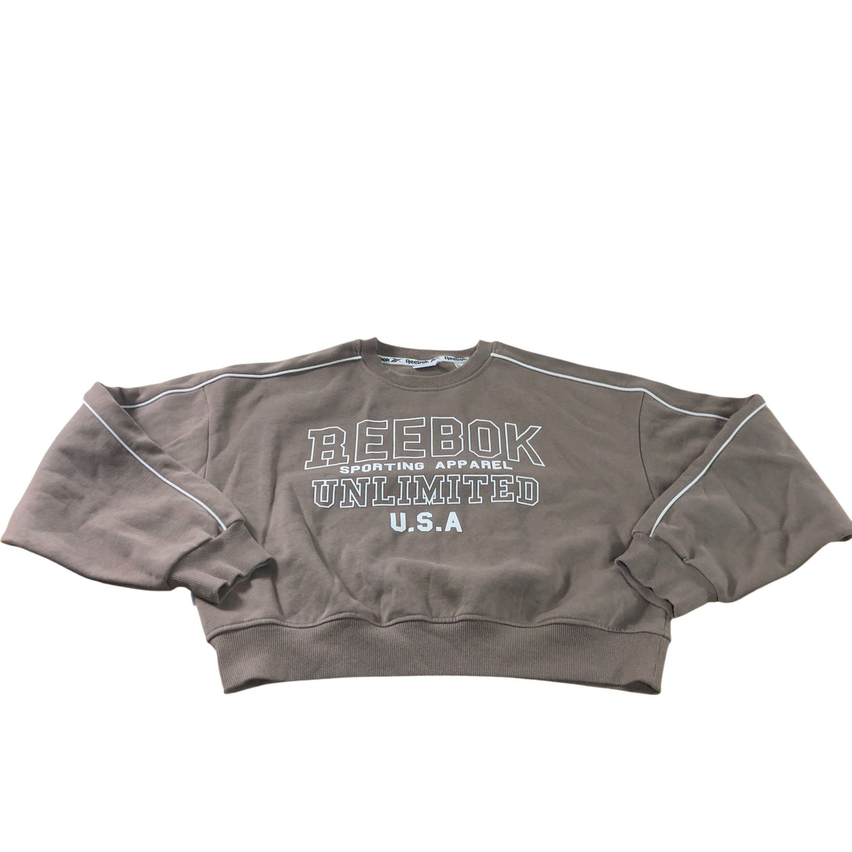 Reebok Unlimited Sweatshirt Kids 13 Years Brown Sporting Apparel U.S.A