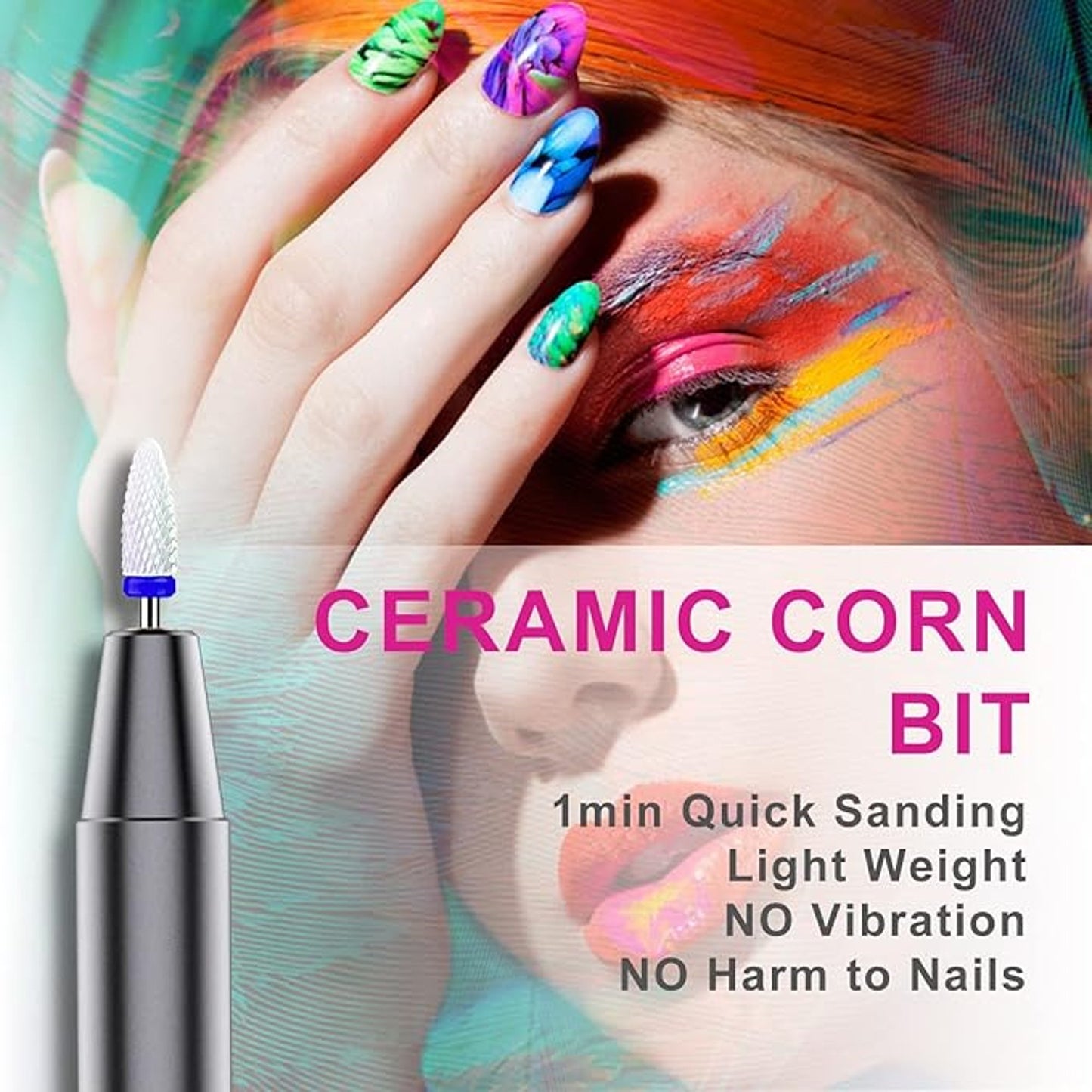 Xoali Electric Nail Drill Professional Portable Nail File 25000RPM Low Vibration