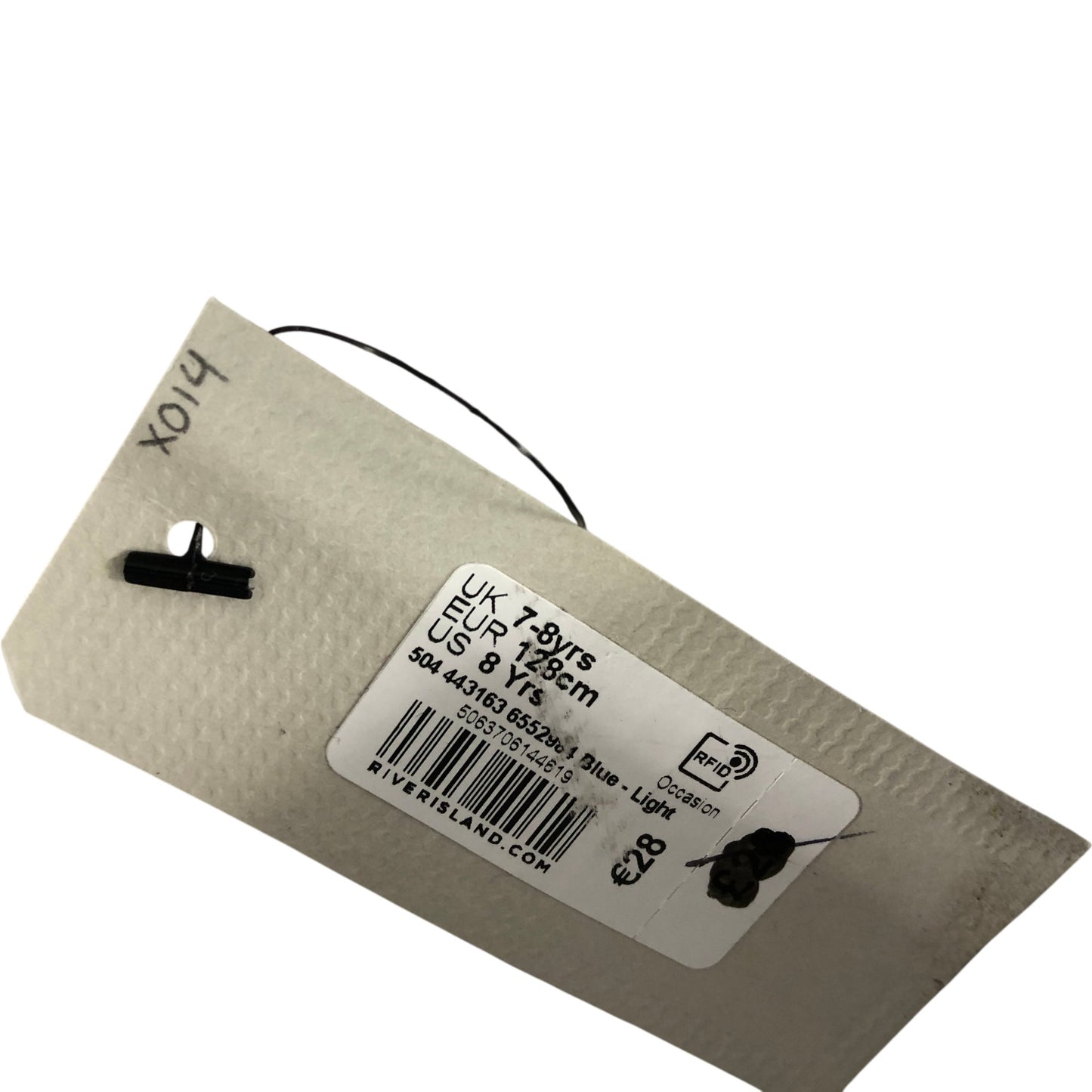 River Island Blue Rose Check Shorts UK7-8 Girls Lightweight Summer Style