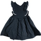 Riviera Casual Black Dress 18-24 Months Girls Ruffle Hem Cotton Summer