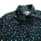 Dancing Leopard Size 6 Women's Black Green Print Long Sleeve Midi Dress