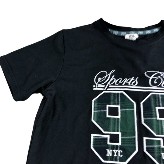River Island Sports Club 99 T-Shirt UK7-8 Years Boys Black