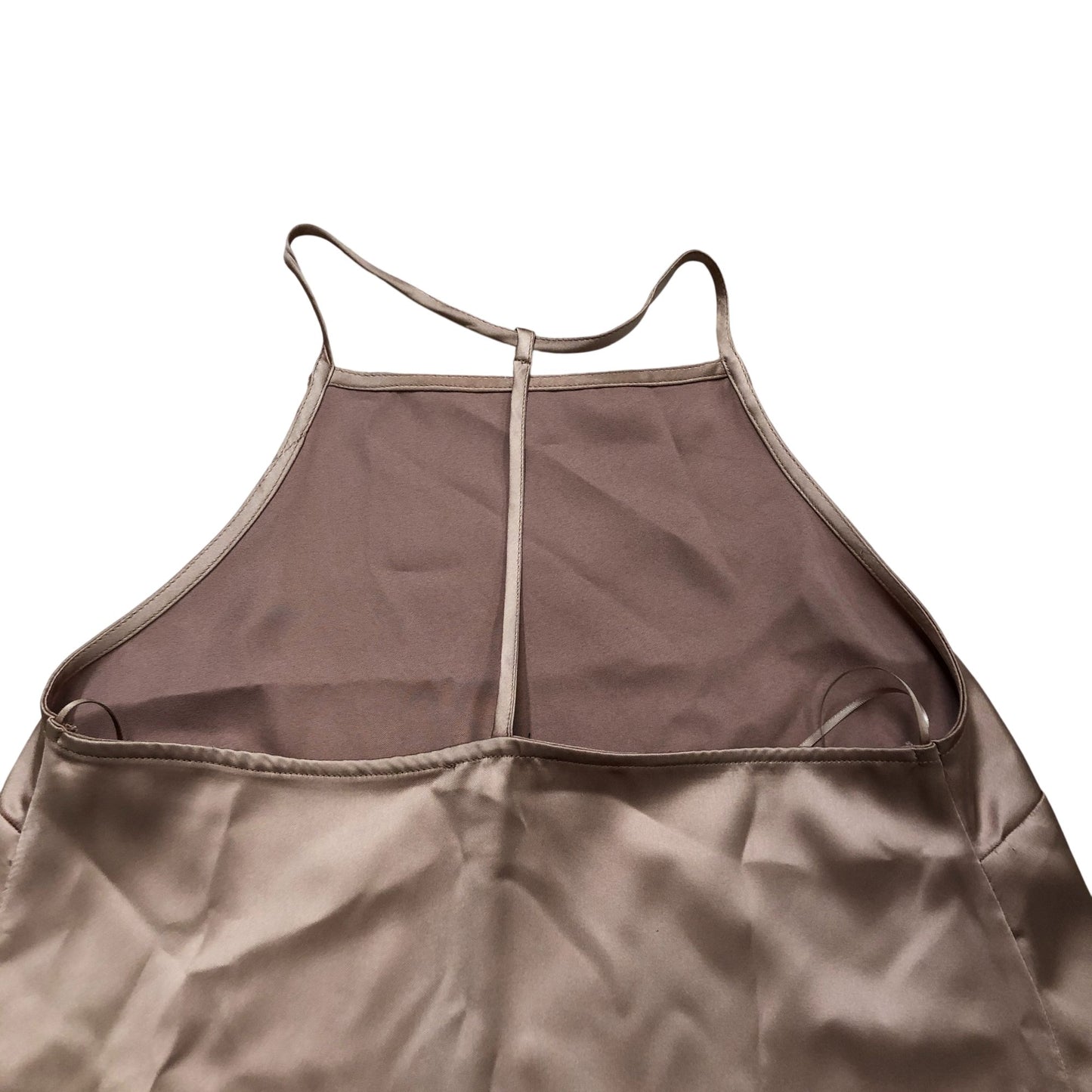 River Island Women's Size 6 Slip Dress Camisole Peach Satin Lingerie Nightwear
