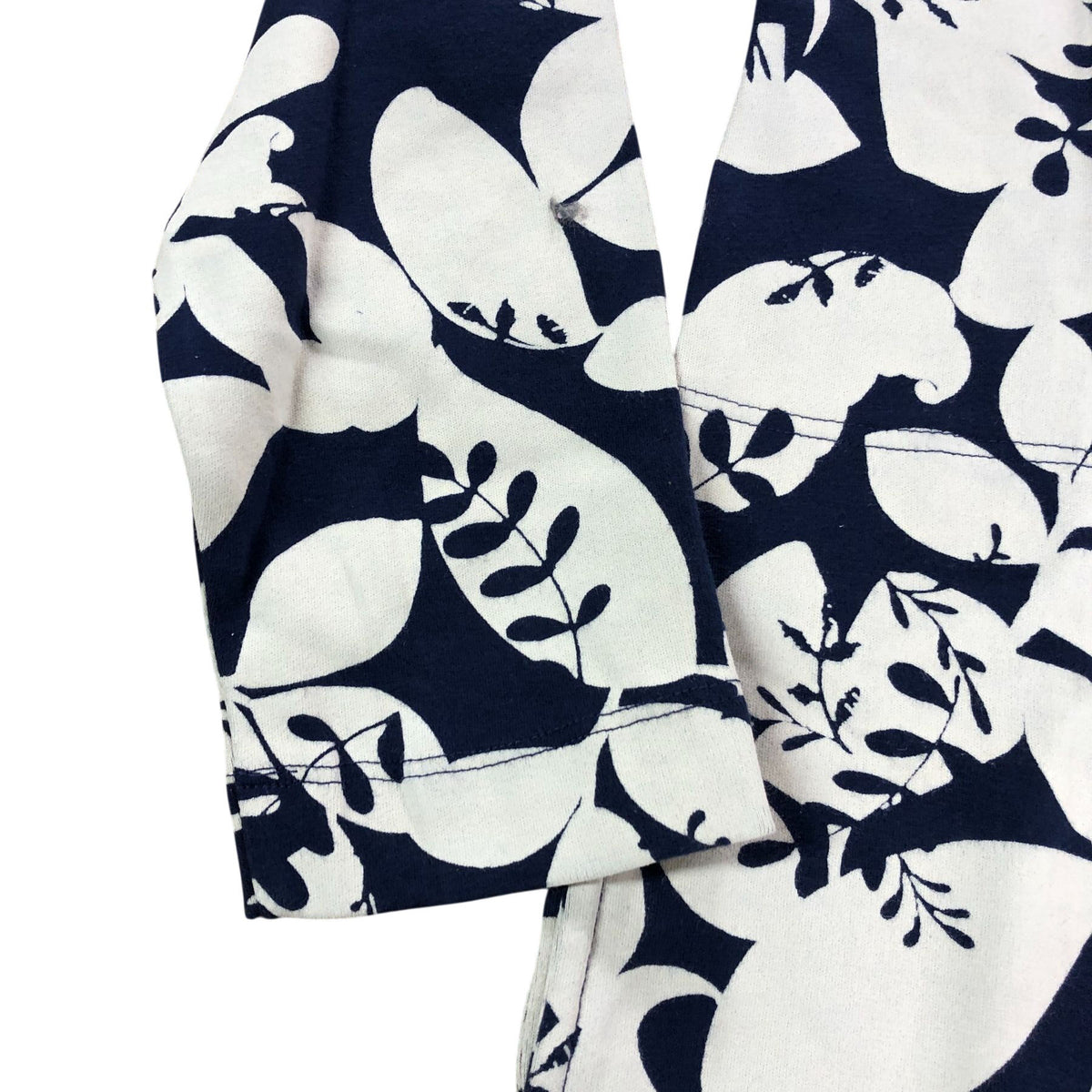 Floral Dress Women's Navy Multi Cotton Long Sleeve