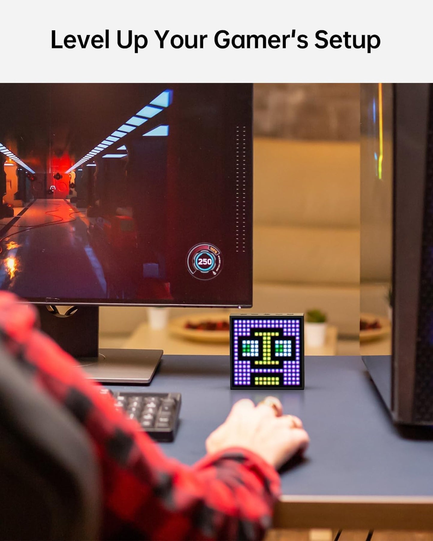 DYVOOM TIMEBOX-EVO Pixel Art Smart Bluetooth Speaker RGB LED Design