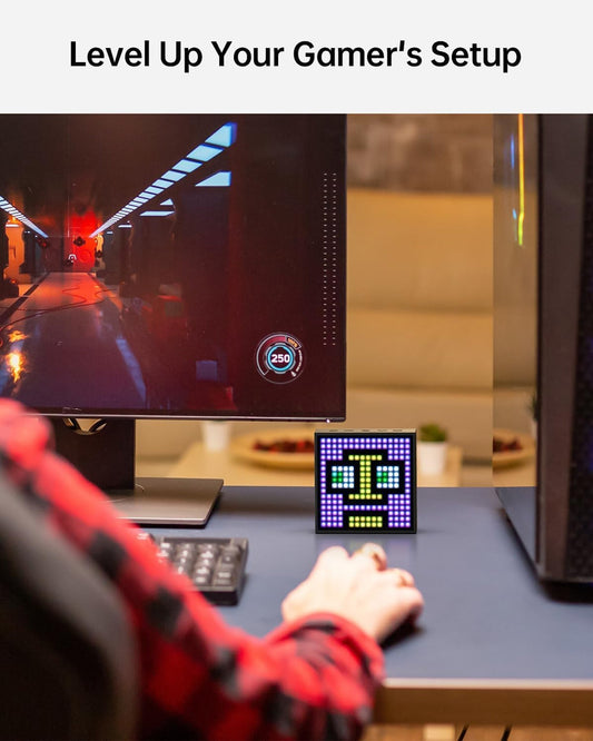 DYVOOM TIMEBOX-EVO Pixel Art Smart Bluetooth Speaker RGB LED Design