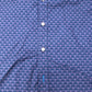 Men's Casual Shirt Size S Cotton Purple Pattern Long Sleeve