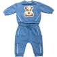 River Island Baby Unisex Outfit Set Blue Sweatshirt And Joggers 0-3 Months