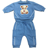 River Island Baby Unisex Outfit Set Blue Sweatshirt And Joggers 0-3 Months