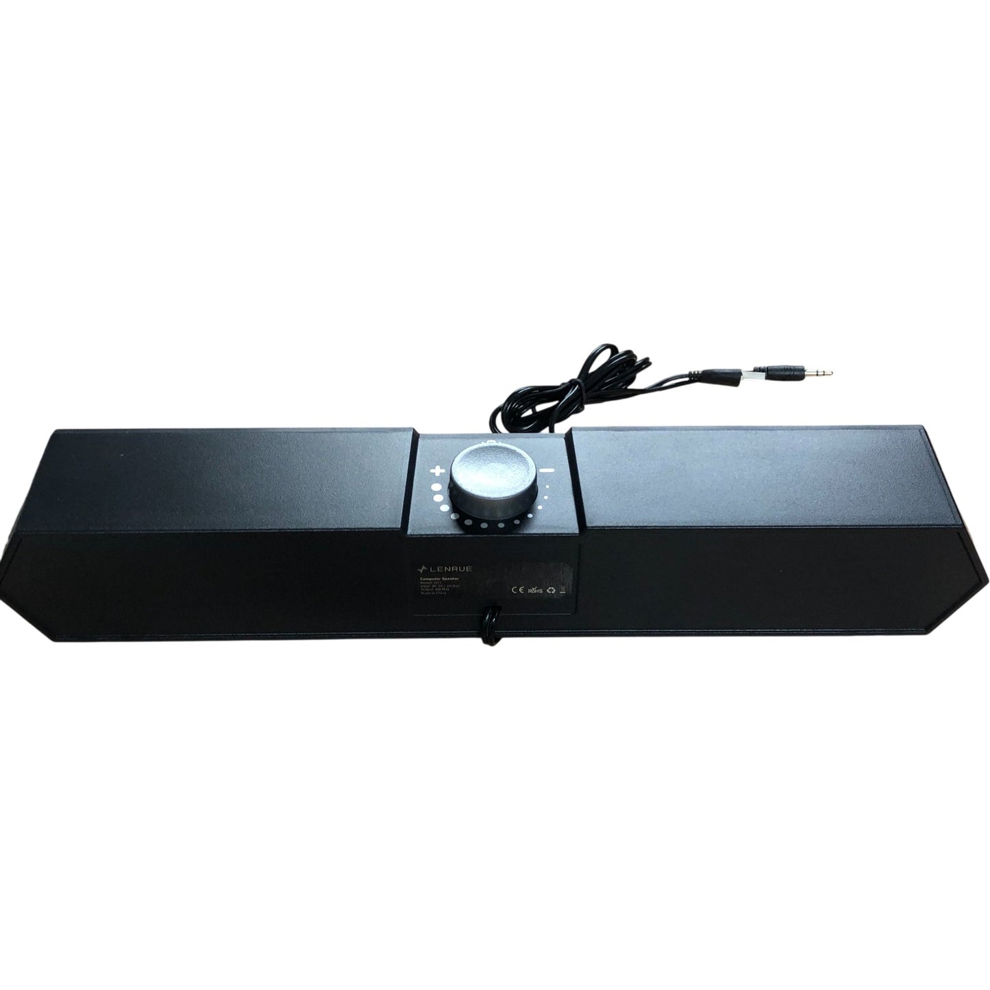 LENRUE G11 Computer Speaker USB AUX Volume Control RGB Lights Black