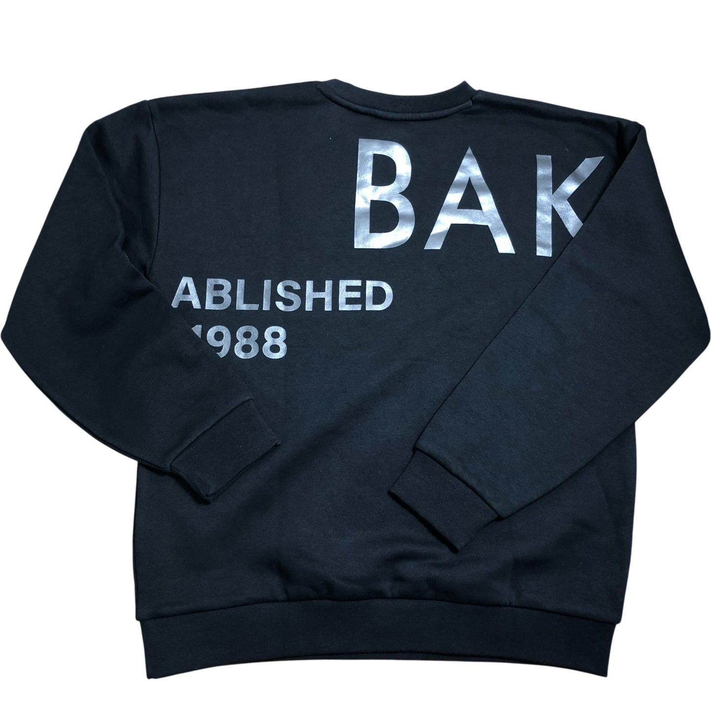 Baker By Ted Baker Sweatshirt 11 Years Kids Black Cotton Casual Top