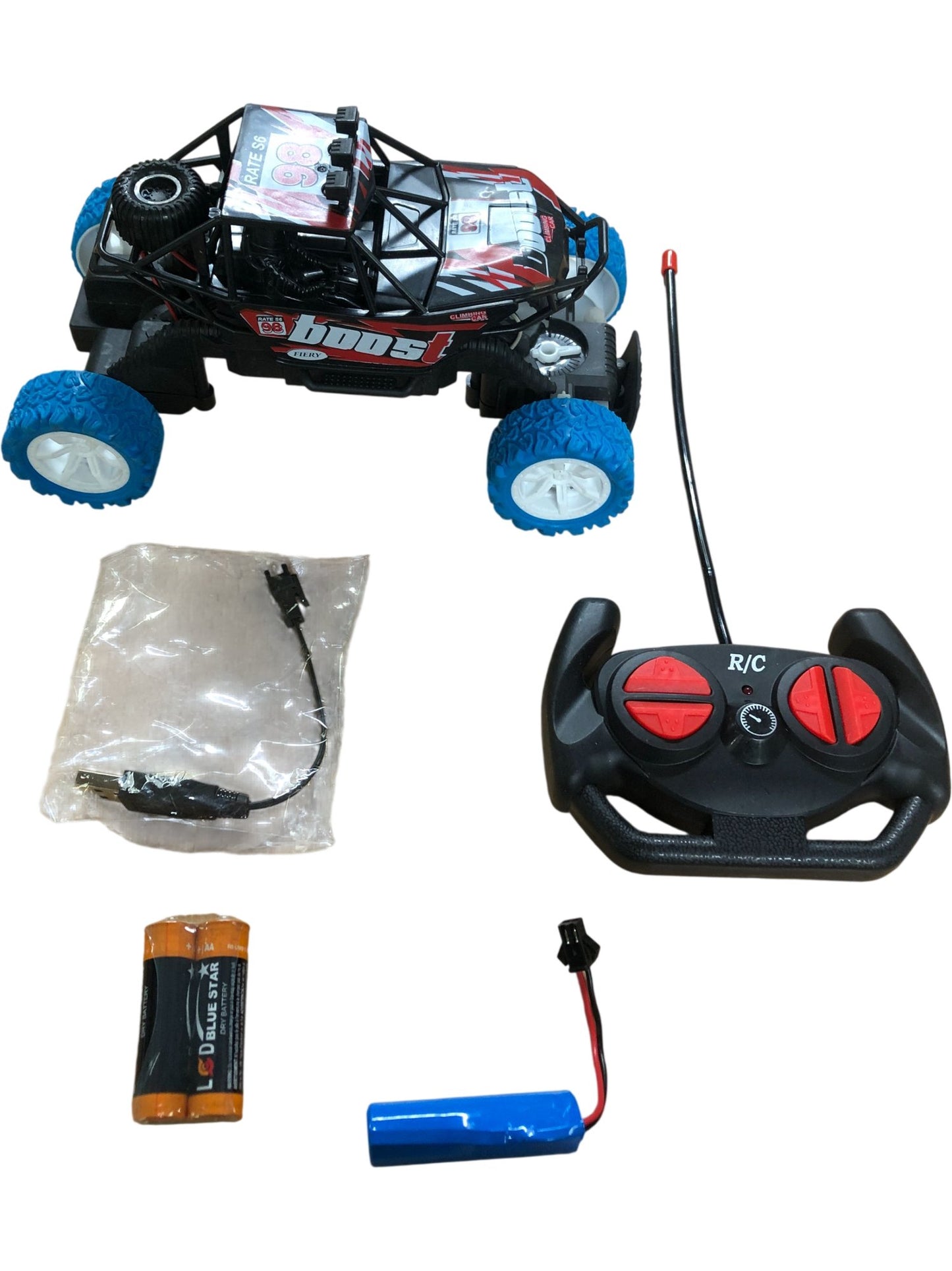 Remote Control Boost Climbing Car 98 with Controller and Batteries New