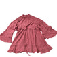 River Island Flowy Dress Women's Long Sleeve Ruffle Hem Lightweight UK8