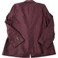 Women's Burgundy Smart Blazer Jacket Size M Stylish Design