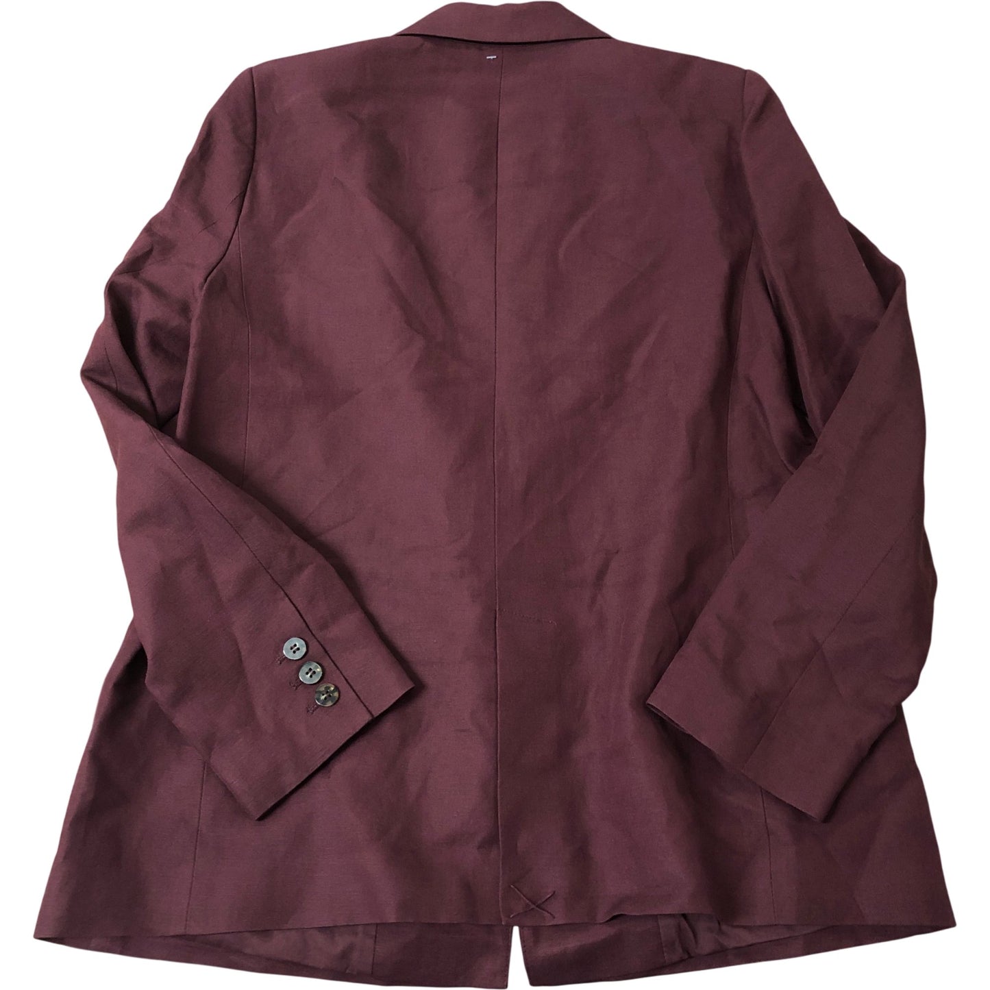 Women's Burgundy Smart Blazer Jacket Stylish Design Size XL