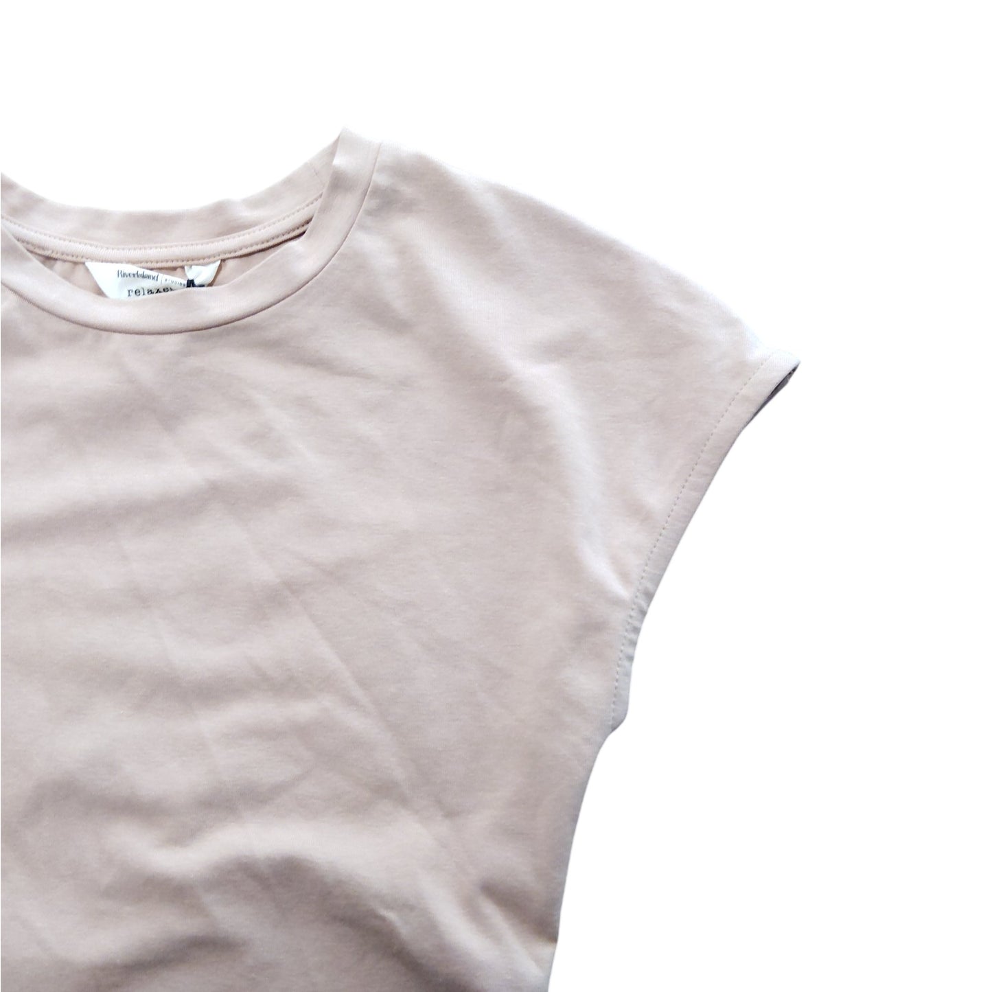 River Island Women's Bodysuit UK6 Light Pink Cap Sleeve Comfort Fit