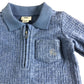 River Island Baby Boys 2 Piece Outfit Set 0-3 Months Zip Top Joggers Blue