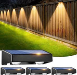 Solar Garden Lights Outdoor Waterproof LED Flood Lights Set of 4 Auto On Off